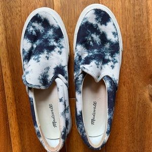 MADEWELL TIE DYE SLIP ONS SZ 7